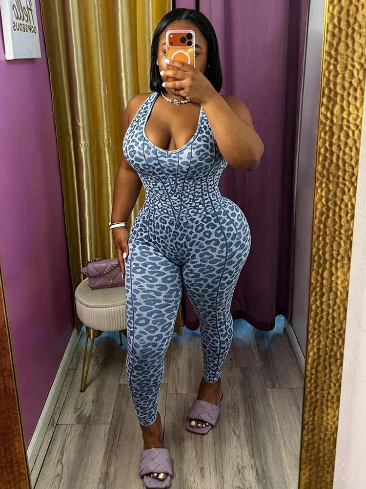Flattering Leopard Jumpsuit
