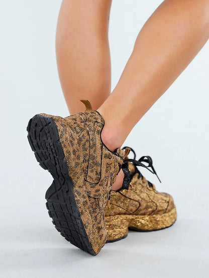 Rhinestone Glitter Sneakers