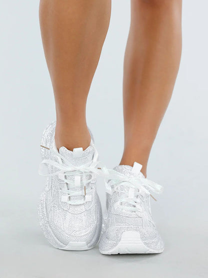 Rhinestone Glitter Sneakers