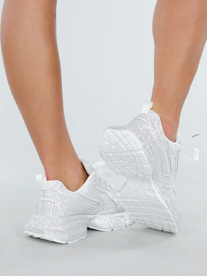 Rhinestone Glitter Sneakers