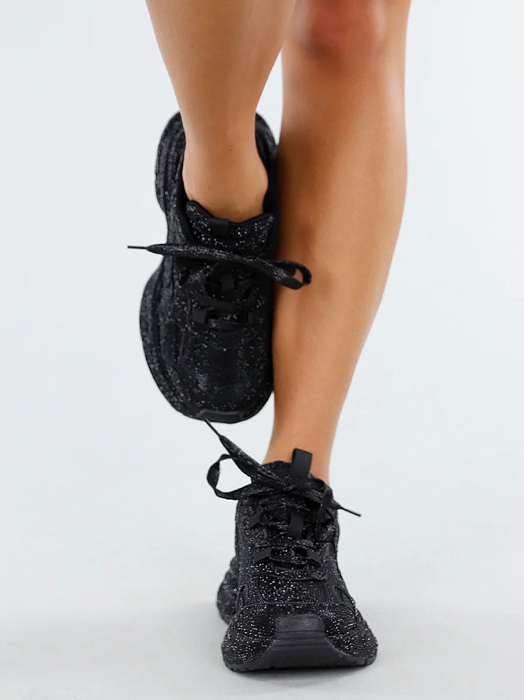 Rhinestone Glitter Sneakers