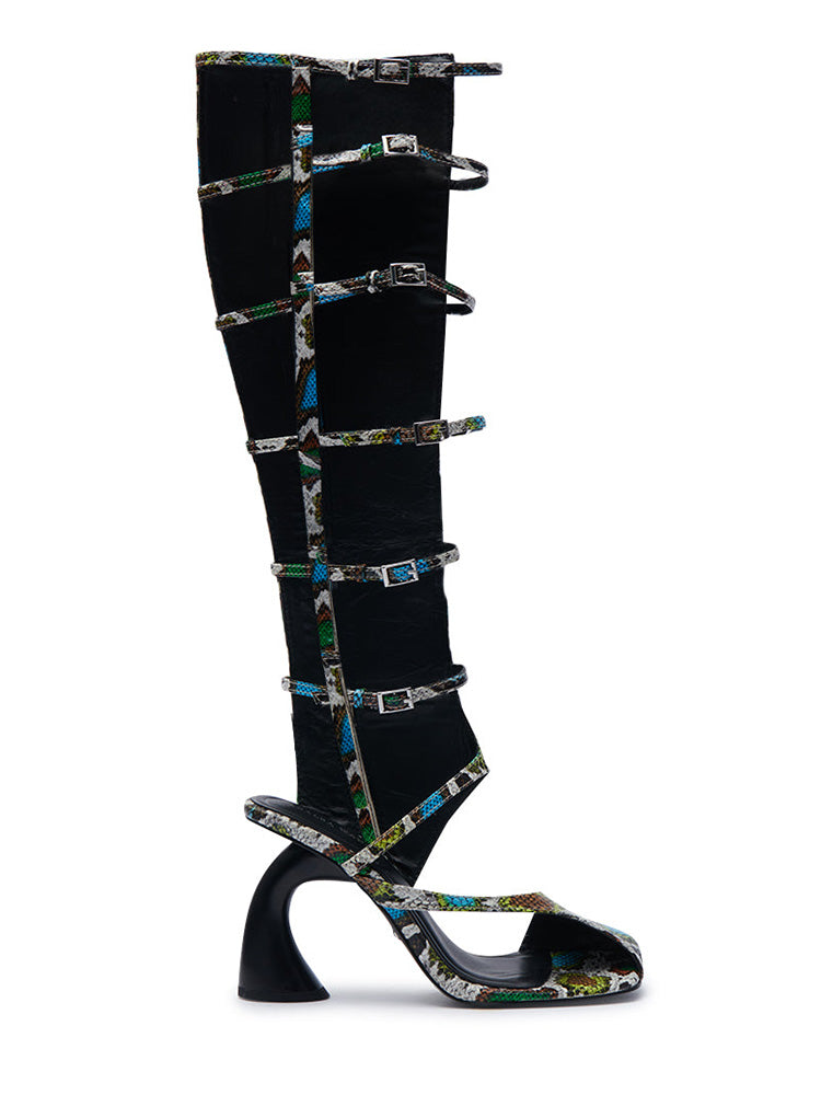 Open Toe Buckle Strap Gladiator Sandals