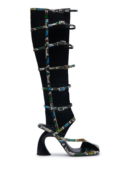 Open Toe Buckle Strap Gladiator Sandals