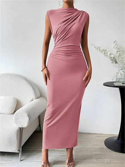 Sleeveless Back Split Bodycon Dress