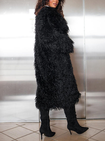 Mongolian Fur Long Coat