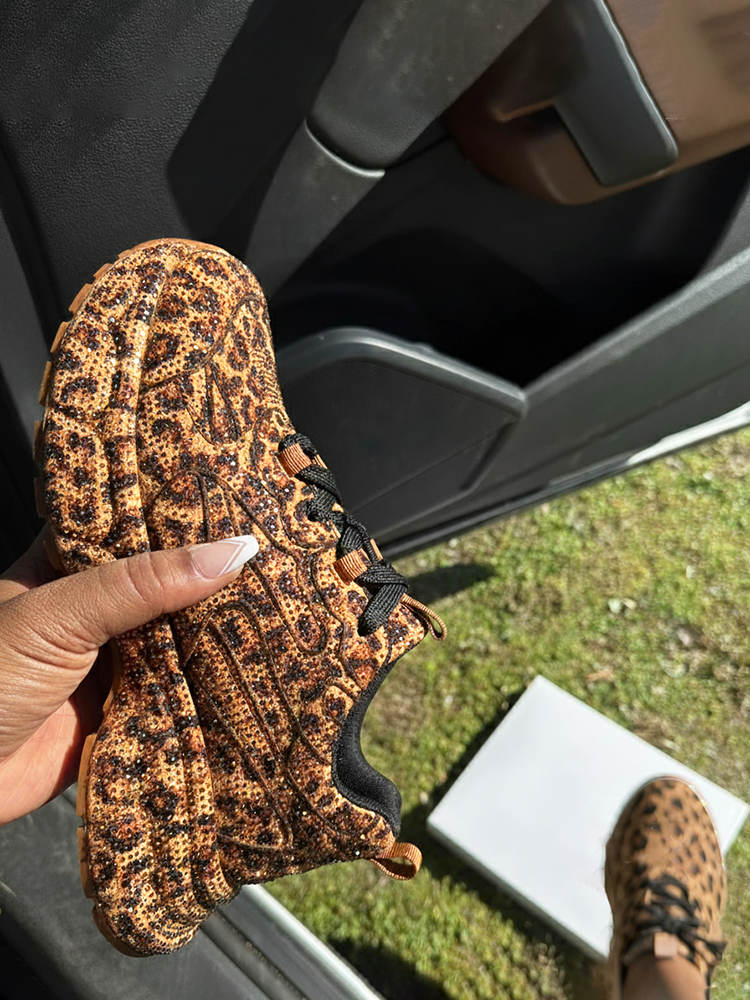 Rhinestone Glitter Sneakers