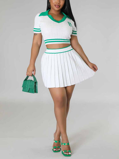 Ribbed Skirt Sets - ECHOINE