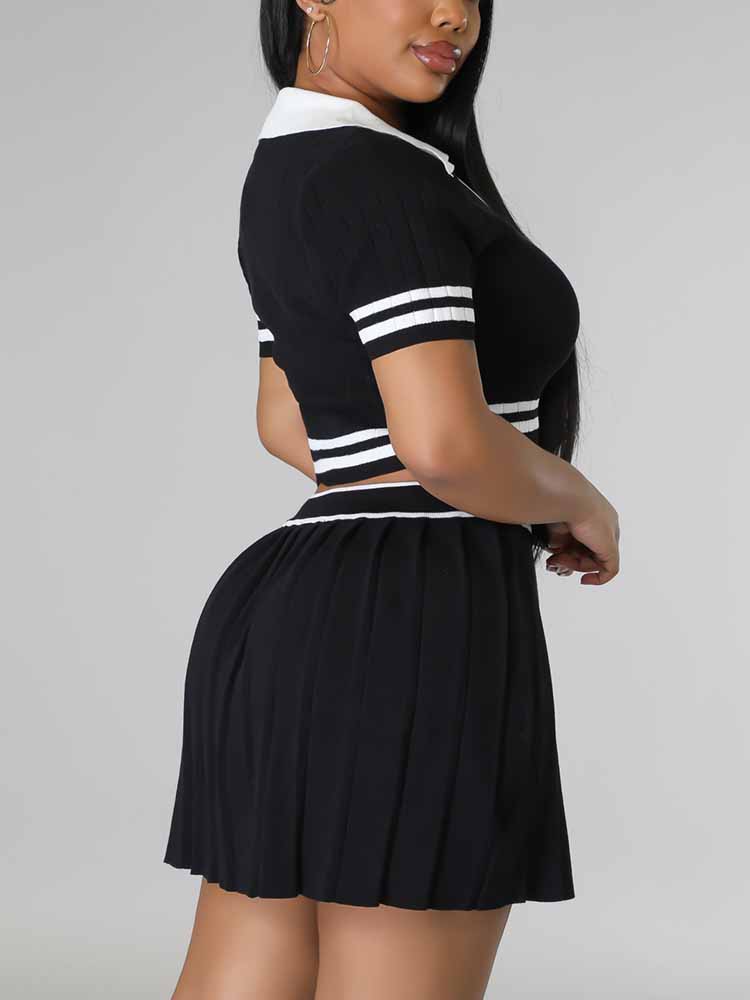 Ribbed Skirt Sets - ECHOINE