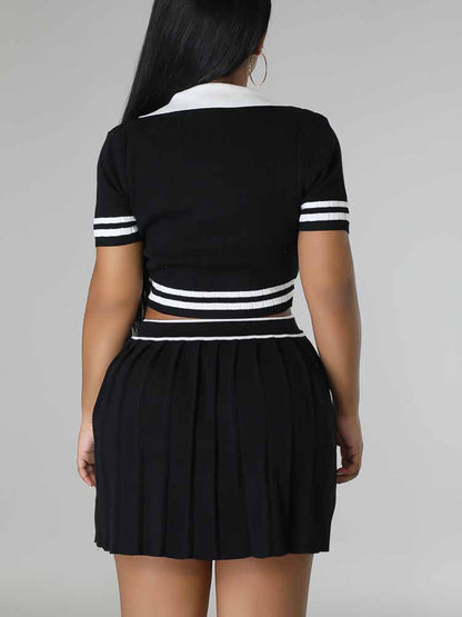 Ribbed Skirt Sets - ECHOINE