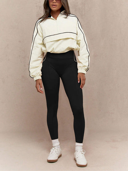 Athletic Jacket & Leggings Track Set