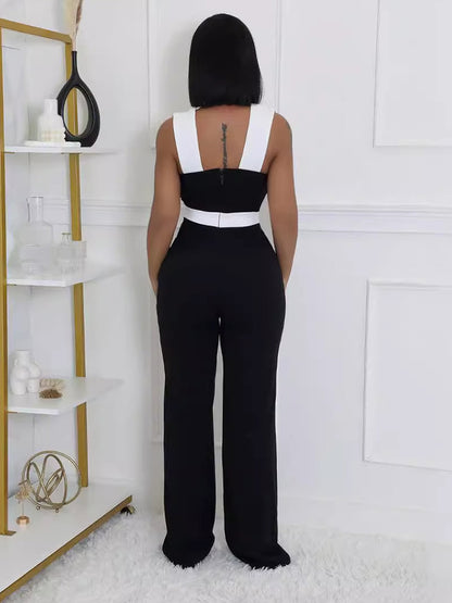 Strap Sweetheart Neck Jumpsuit