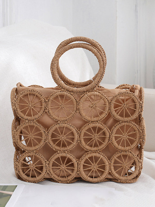 Straw Wheel Handbag