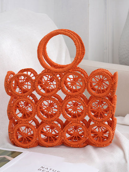 Straw Wheel Handbag