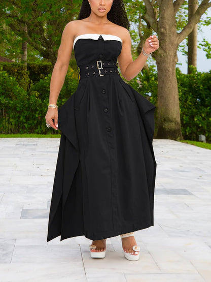 Strapless Trench Dress