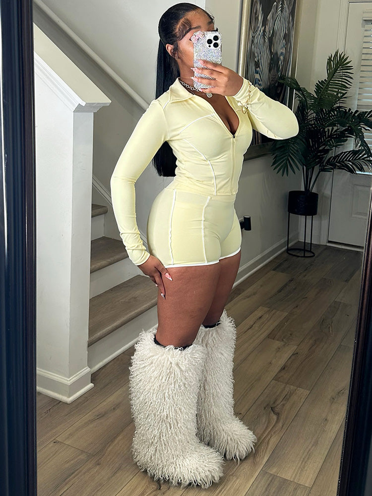 Softsculpt Jacket & Shorts Yoga Active Set