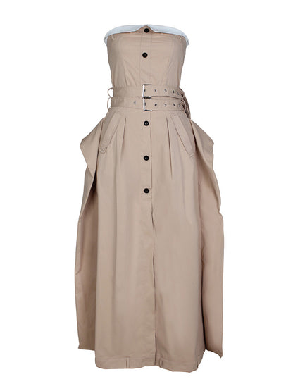 Strapless Trench Dress