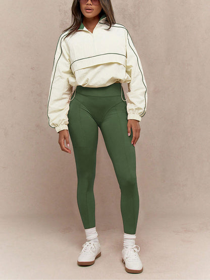 Athletic Jacket & Leggings Track Set