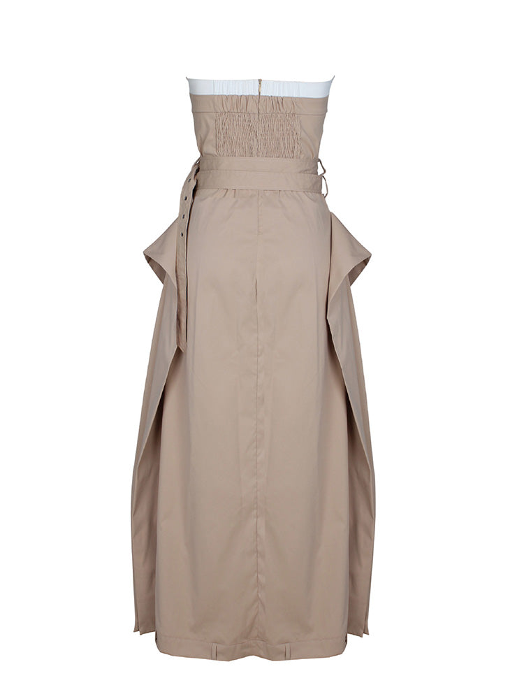 Strapless Trench Dress