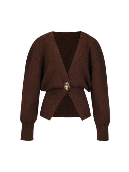 Knit Golden Button Cardigan