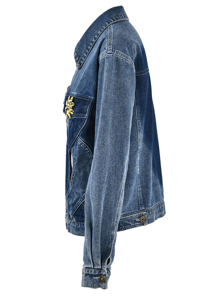 Twisted Denim Jacket - ECHOINE