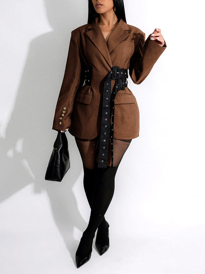 Belted Waist Blazer
