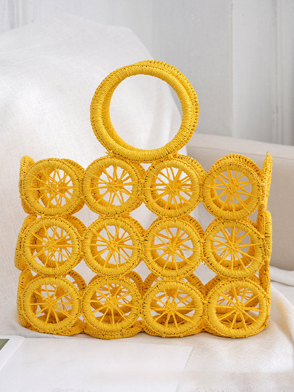 Straw Wheel Handbag