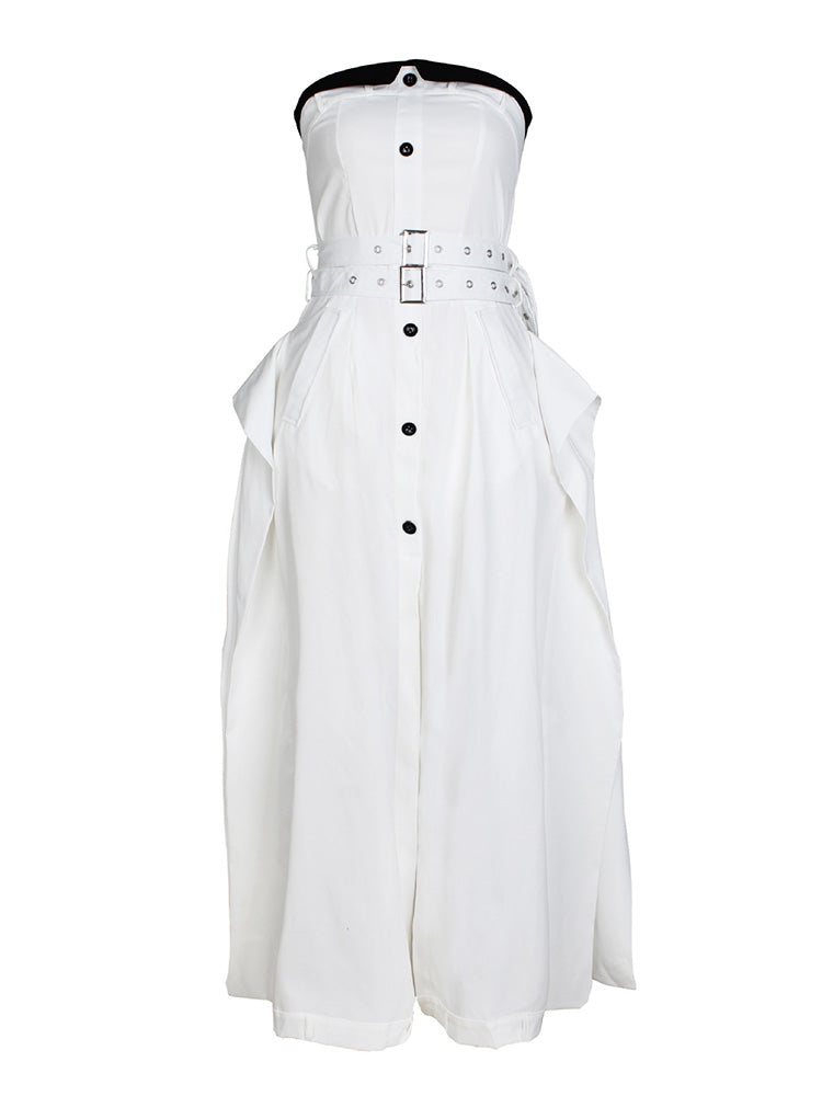 Strapless Trench Dress