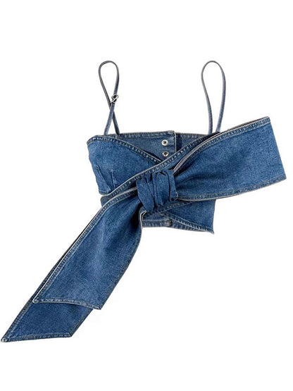Big Bow Denim Top & Jeans - ECHOINE