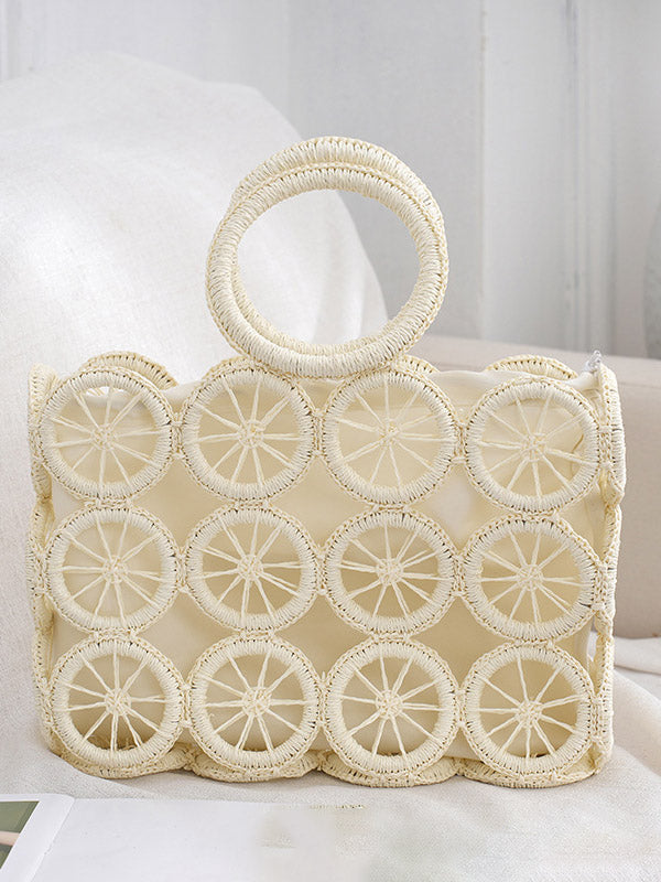 Straw Wheel Handbag