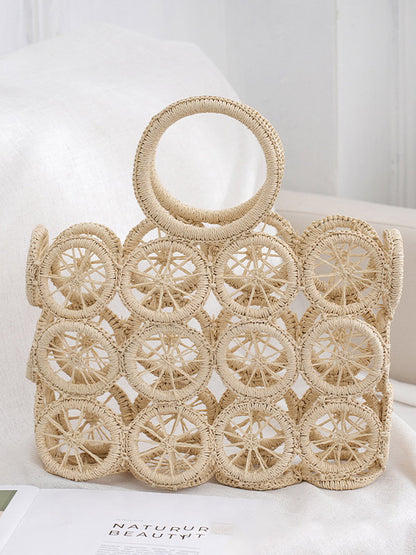 Straw Wheel Handbag