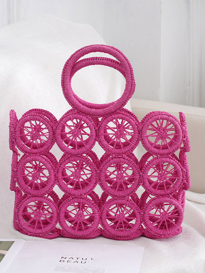 Straw Wheel Handbag