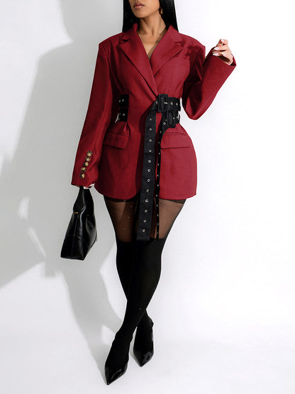 Belted Waist Blazer