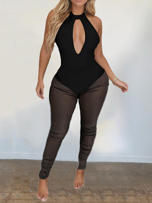 Cutout See Through Jumpsuit