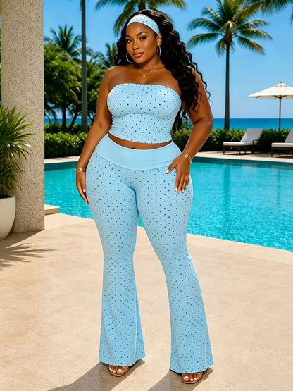 Brunch Polka Dot Pant Set W/Headband