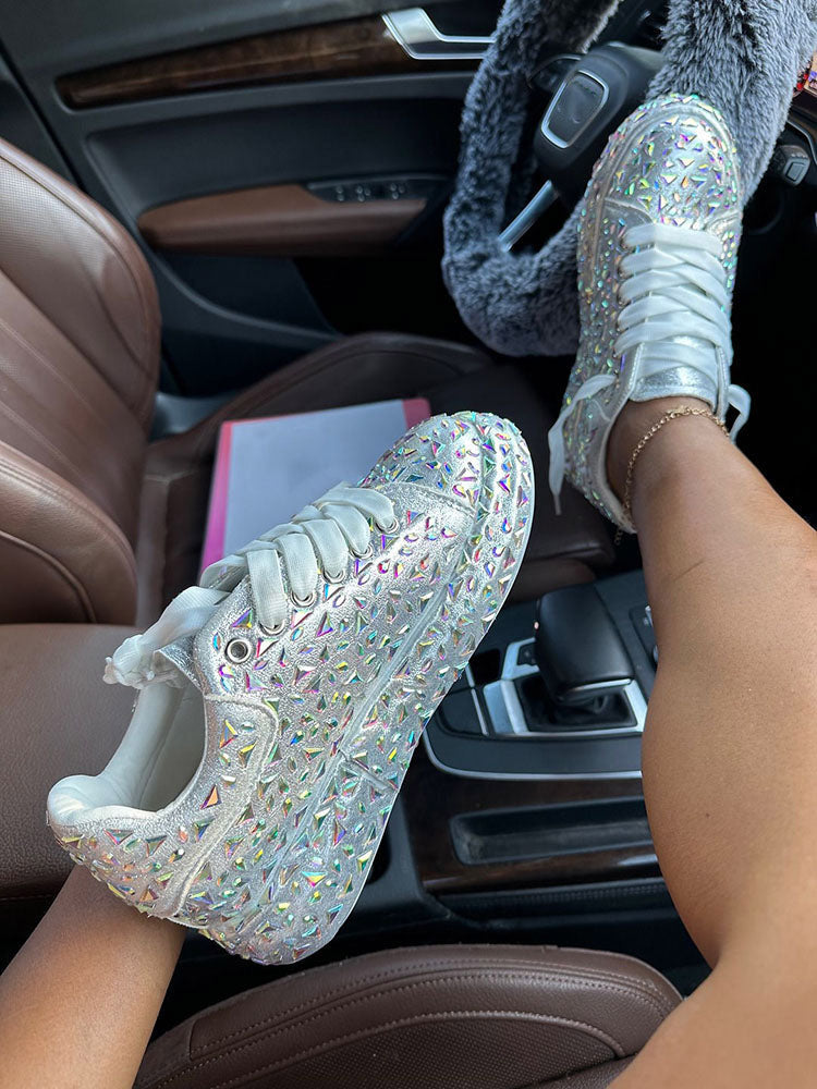 Crystal Embellished Sneakers