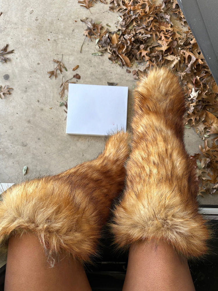 Faux Fur Statement Boots