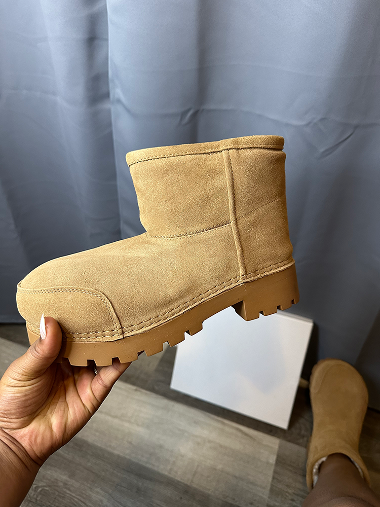 Suede Big Toe Snow Boots