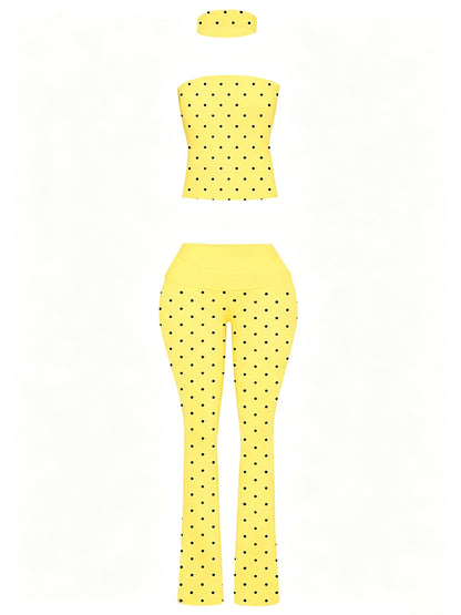 Brunch Polka Dot Pant Set W/Headband