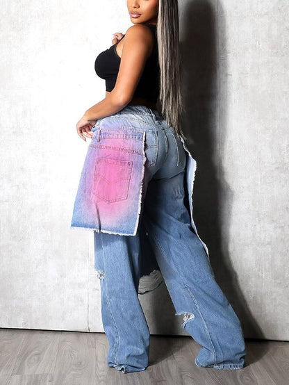 Double Layered Denim Jeans