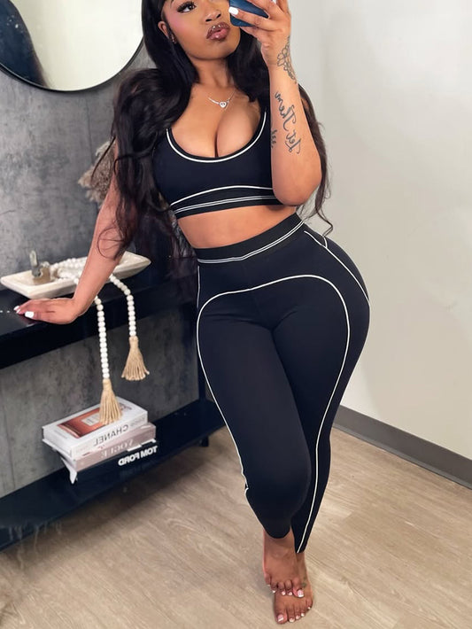 Contour Fit Activewear Leggings Set