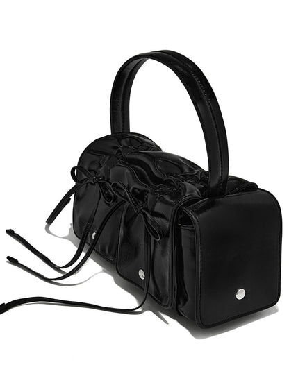 Leather Bow Handbag