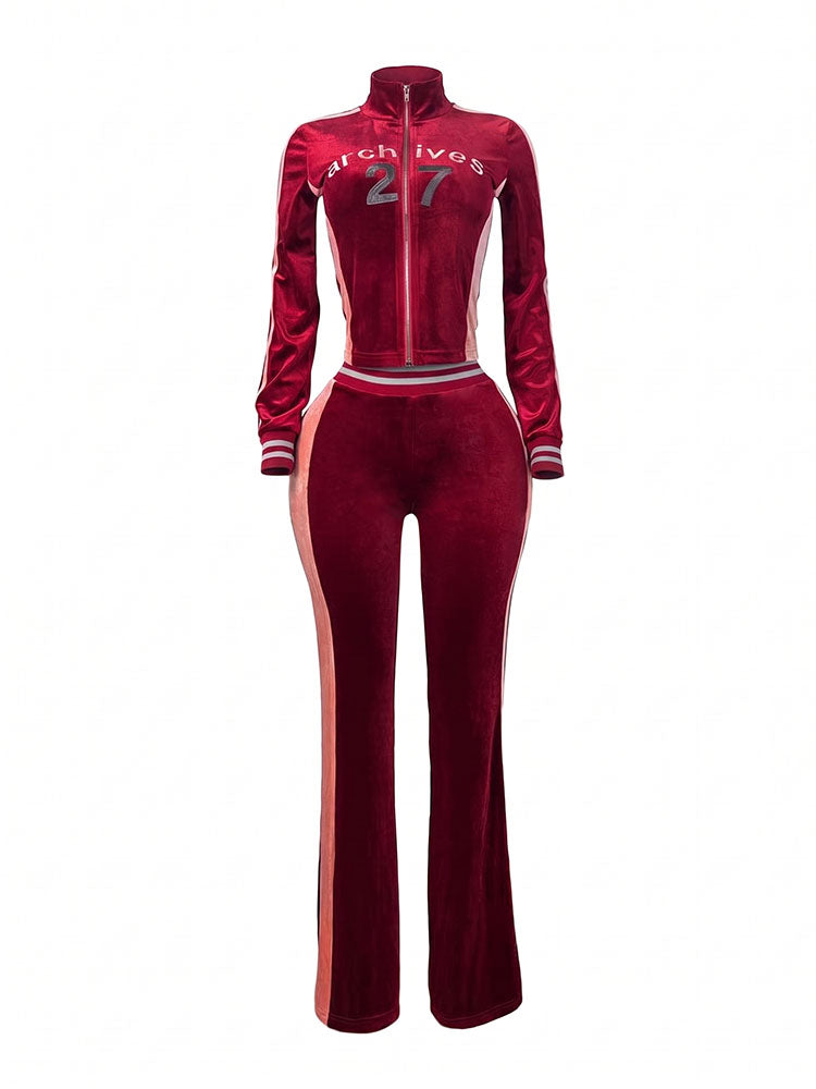 Archives 27 Velour Tracksuit Set