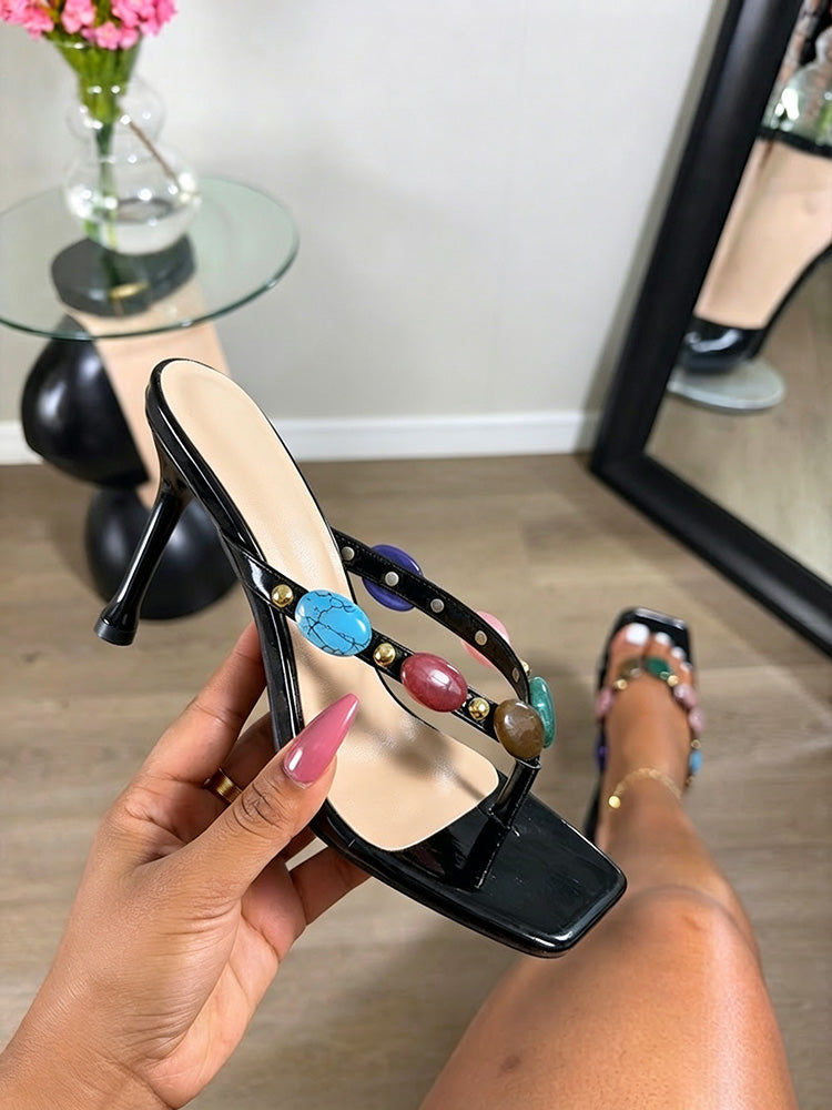 Gemstone Thong Sandals