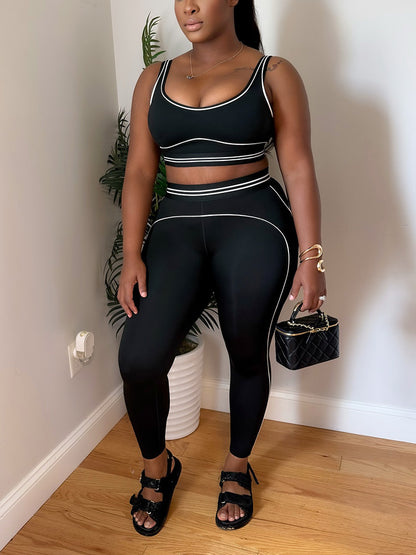Contour Fit Activewear Leggings Set