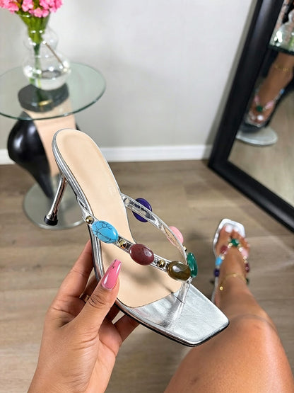 Gemstone Thong Sandals