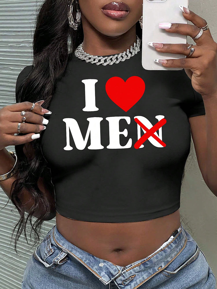 Love Me Cropped Tee