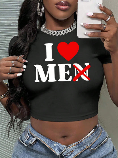 Love Me Cropped Tee