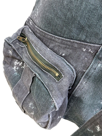 Cargo Pocket Denim Skirt - ECHOINE