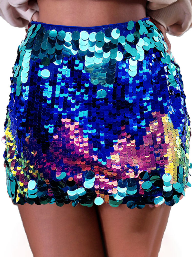 Sequin Party Skirt - ECHOINE