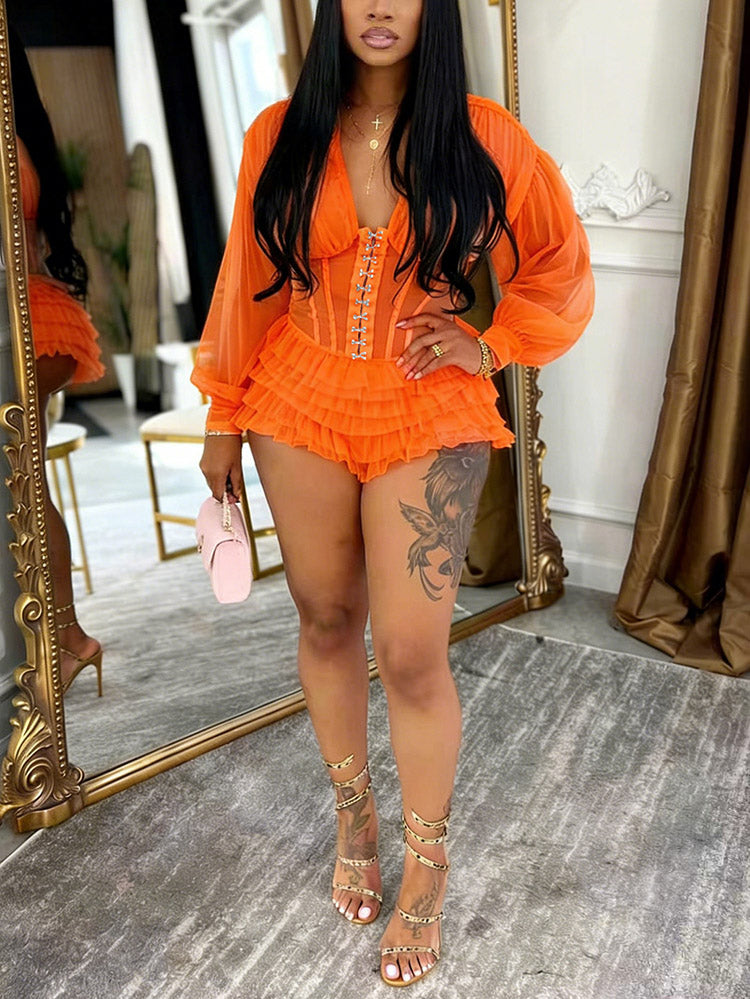 Corset Tulle Romper